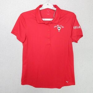 Puma Polo Womens S Red Short Sleeve Golf Shirt Philly Cup AJGA Embroidered